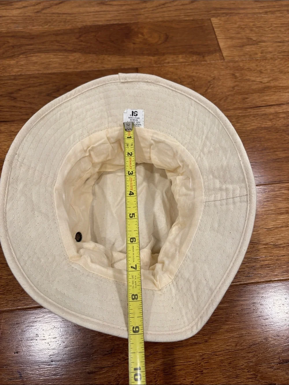 Cream Cotton Bucket Hat for Women